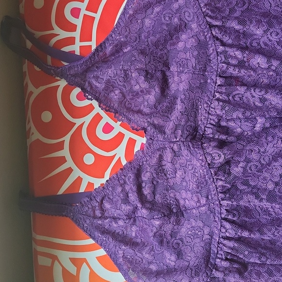 Torrid Simply Lace Babydoll - Purple Size 0/L/12 - Picture 4 of 12